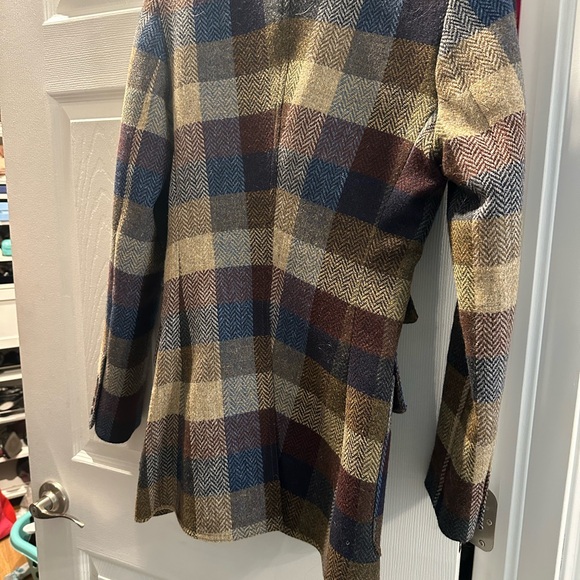 SMYTHE Birkin Blazer - Peri Lumberjacket Check - Size 4 - Picture 3 of 5